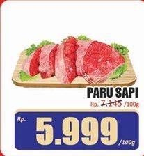 Promo Harga Paru Sapi per 100 gr - Hari Hari