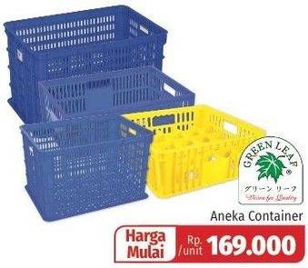 Promo Harga GREEN LEAF Container Box  - Lotte Grosir
