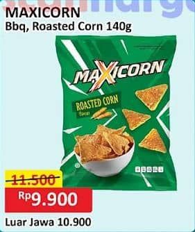 Promo Harga MAXICORN Snack Barbecue, Roasted Corn 150 gr - Alfamart