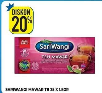 Promo Harga Sariwangi Teh Mawar 45 gr - Hypermart