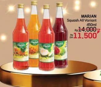 Promo Harga Marjan Syrup Squash All Variants 450 ml - LotteMart