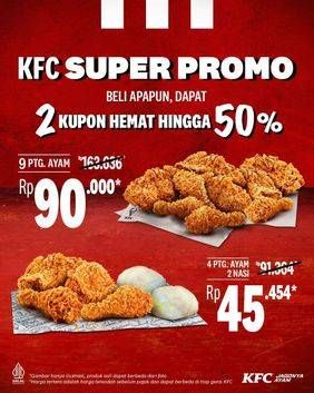 Promo Harga 9 Ptg Ayam  - KFC