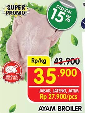 Promo Harga Ayam Broiler  - Superindo