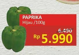 Promo Harga Cabe Paprika Hijau per 100 gr - Alfamidi