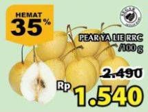 Promo Harga Pear Ya Lie RRC per 100 gr - Giant