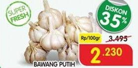 Promo Harga Bawang Putih per 100 gr - Superindo