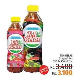 Promo Harga TEH GELAS Tea Original, Original 350 ml - LotteMart