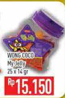 Promo Harga WONG COCO My Jelly per 25 pcs 14 gr - Hypermart