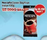 Promo Harga Nescafe Classic Coffee per 2 sachet 100 gr - Carrefour