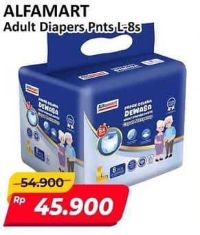 Promo Harga Alfamart Adult Diapers Pants L8 8 pcs - Alfamart