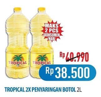 Promo Harga Tropical Minyak Goreng 2000 ml - Hypermart