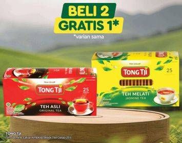 Promo Harga Tong Tji Teh Celup Jasmine Dengan Amplop, Original Tea Tanpa Amplop per 25 pcs 2 gr - TIP TOP