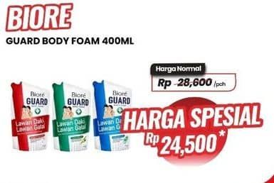 Promo Harga Biore Guard Body Foam 400 ml - Carrefour