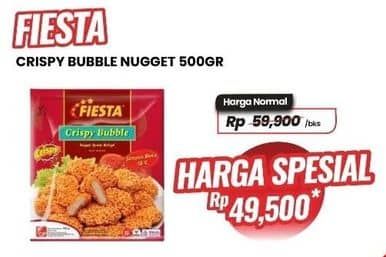 Promo Harga Fiesta Naget Crispy Bubble 500 gr - Carrefour