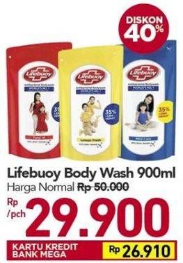 Promo Harga LIFEBUOY Body Wash 900 ml - Carrefour