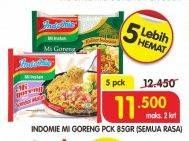 Promo Harga INDOMIE Mi Goreng All Variants per 5 pcs 85 gr - Superindo