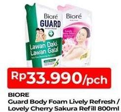 Promo Harga BIORE Guard Body Foam Lively Refresh 800 ml - TIP TOP