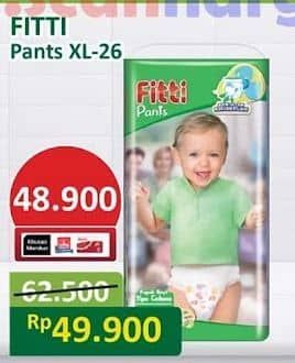 Promo Harga Fitti Pants XL26 26 pcs - Alfamart