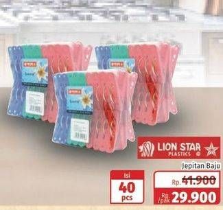 Promo Harga LION STAR Jepitan Baju 40 pcs - Lotte Grosir