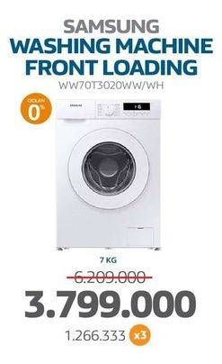 Promo Harga Samsung WW70T3020WW/SE Washing Machine with Quick Wash and Drum Clean  - Electronic City