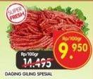 Promo Harga Daging Giling Sapi Spesial per 100 gr - Superindo