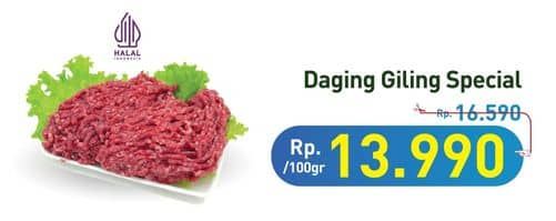 Promo Harga Daging Giling Sapi Spesial per 100 gr - Hypermart