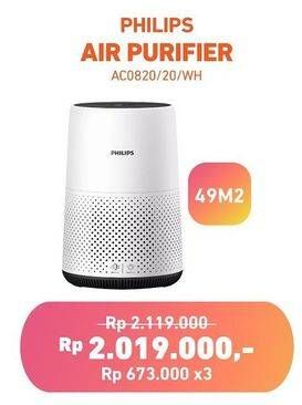 Promo Harga PHILIPS AC0820/20 | Air Purifier  - Electronic City