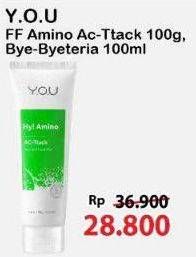 Promo Harga YOU Hy! Amino Facial Wash Anti-acne, Bye-Byeteria 100 gr - Alfamart