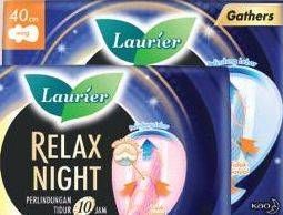 Promo Harga Laurier Relax Night Gathers 40cm 16 pcs - TIP TOP