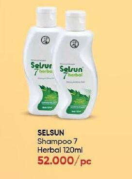 Promo Harga Selsun Shampoo Anti Dandruff 7 Herbal 120 ml - Guardian