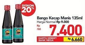 Promo Harga BANGO Kecap Manis 135 ml - Carrefour