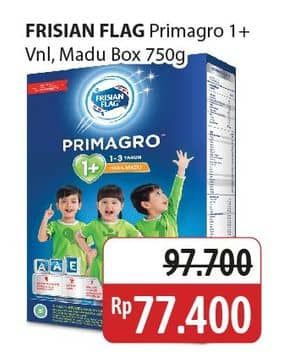 Promo Harga Frisian Flag Primagro 1+ Vanilla, Madu 800 gr - Alfamidi