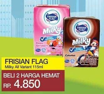 Promo Harga FRISIAN FLAG Susu UHT Milky All Variants 115 ml - Yogya