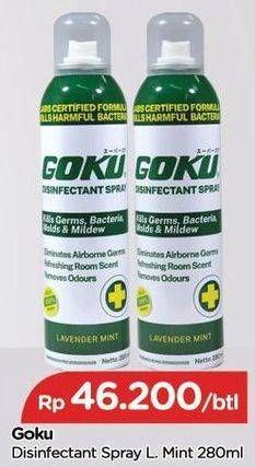 Promo Harga GOKU Disinfectant Spray 280 ml - TIP TOP