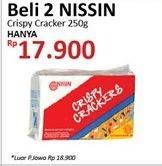 Promo Harga NISSIN Crispy Crackers per 2 pouch 250 gr - Alfamidi
