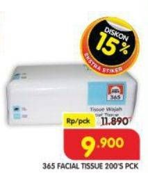 Promo Harga 365 Facial Tissue 200 sheet - Superindo