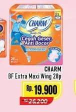 Promo Harga Charm Body Fit Extra Maxi Wing 28 pcs - Alfamart