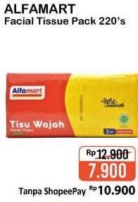 Promo Harga ALFAMART Facial Tissue 220 pcs - Alfamart