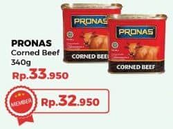 Promo Harga Pronas Corned Beef 340 gr - Yogya