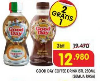 Promo Harga Good Day Coffee Drink Funtastic Mocacinno, Originale Cappucino 250 ml - Superindo