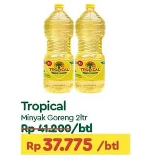 Promo Harga Tropical Minyak Goreng 2000 ml - TIP TOP