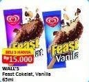 Promo Harga Walls Feast Chocolate, Vanilla 65 ml - Alfamart
