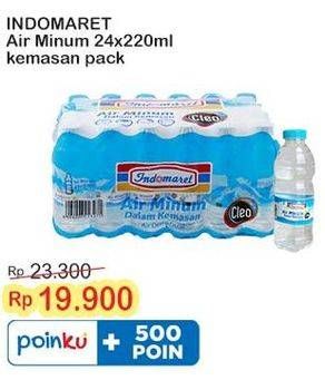 Promo Harga Indomaret Air Mineral per 24 botol 220 ml - Indomaret