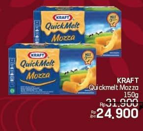 Promo Harga Kraft Quick Melt Mozza 165 gr - LotteMart