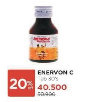 Promo Harga Enervon-c Multivitamin Tablet 30 pcs - Watsons