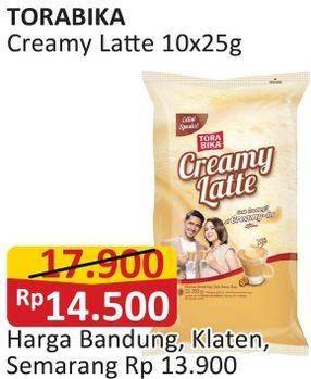 Promo Harga Torabika Creamy Latte per 10 sachet 25 gr - Alfamart