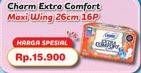 Promo Harga Charm Extra Comfort Maxi Long Wing 26cm 16 pcs - Indomaret