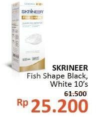 Promo Harga Skrineer Masker Fish Shape Black, Fish Shape White 10 pcs - Alfamidi