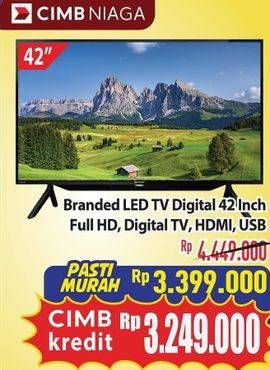 Promo Harga BRANDED LED TV 42  - Hypermart