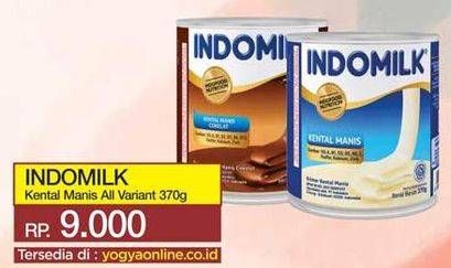 Promo Harga INDOMILK Susu Kental Manis All Variants 370 gr - Yogya